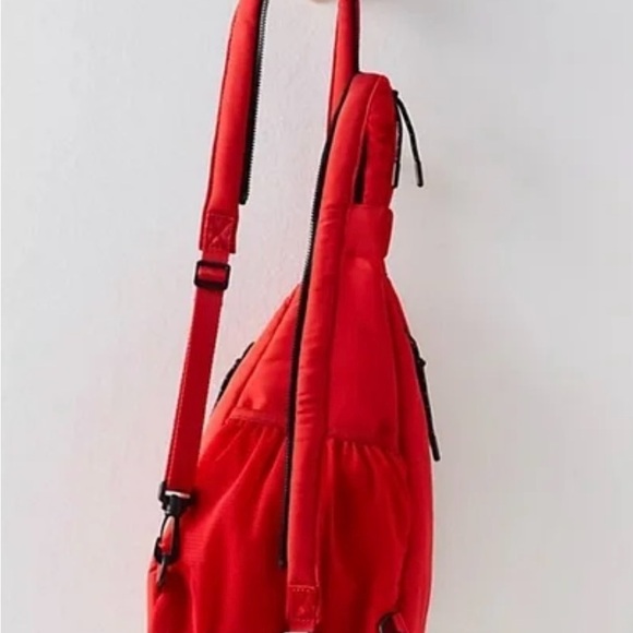 NWOT!! Free People Movement Cakewalk Sling Bag in Red main image 8